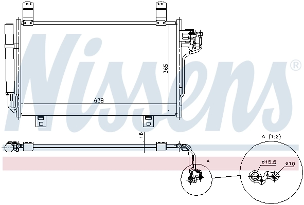 940326 Nissens Radiador de aparelho de ar condicionado