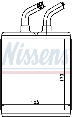 Radiador de forno (de aquecedor) Nissens 77515