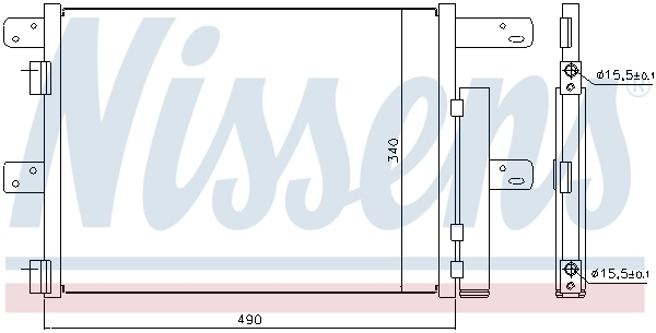 940096 Nissens Radiador de aparelho de ar condicionado
