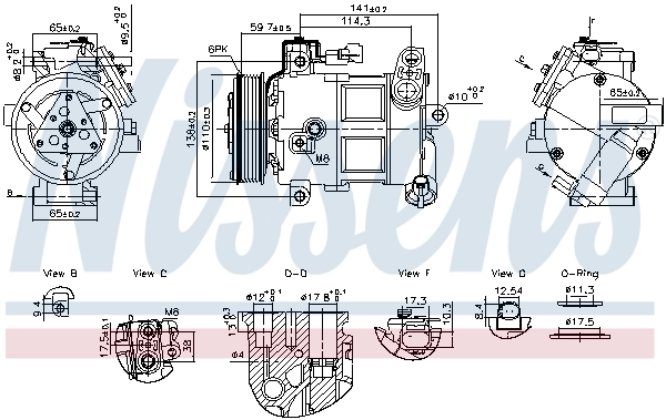 Compressor de aparelho de ar condicionado Fiat 500 X 334