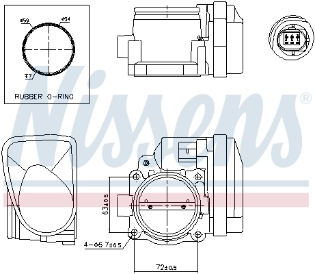 Válvula de borboleta montada para BMW 5  E39