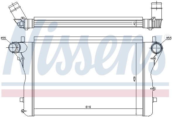 96420 Nissens Radiador de intercooler