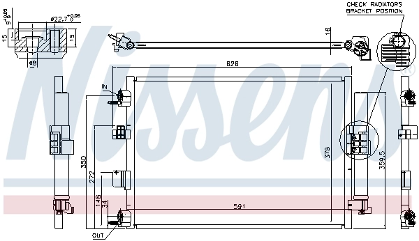Compre 940463 Nissens Radiador de aparelho de ar condicionado