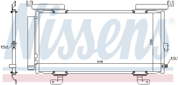  Radiador de aparelho de ar condicionado Subaru Outback V carrinha (B15, BS) (2014 - 2019) V