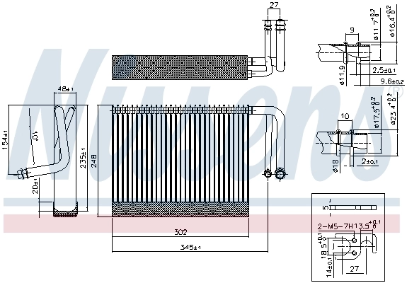  Vaporizador de aparelho de ar condicionado BMW 7 sedan (F01, F02, F03, F04) (2008 - 2015) 