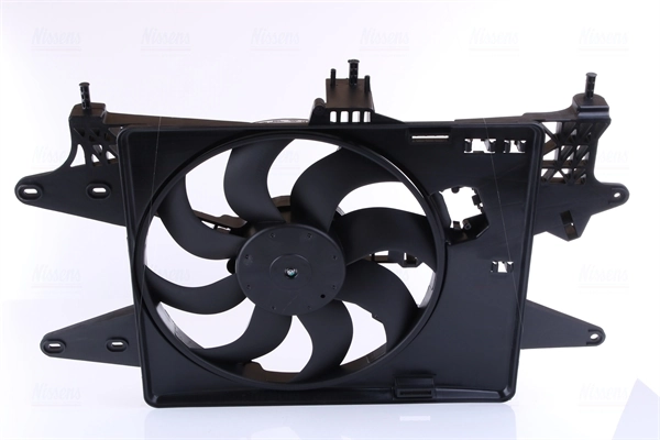 85572 Nissens Difusor do radiador de esfriamento, montado com motor e roda de aletas