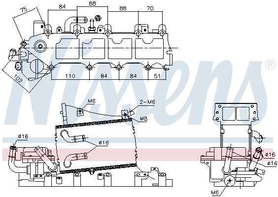 04L129711AC Vika Tubo coletor de admissão