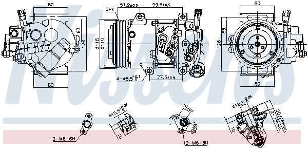 Compressor de aparelho de ar condicionado Nissens 890809 preço, a partir de 487,64 USD