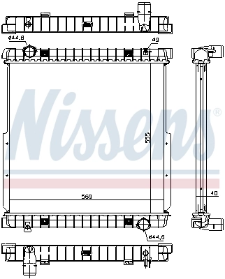Radiador de esfriamento de motor 29719 NRF
