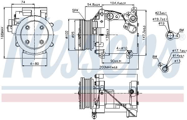 Compre TKK054 Polcar Compressor de aparelho de ar condicionado