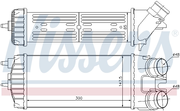 Radiador de intercooler Nissens 96550