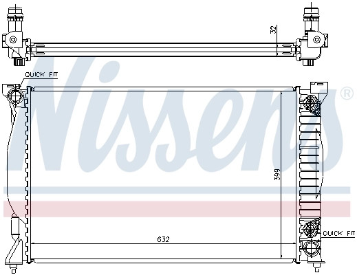 Radiador de esfriamento de motor Polcar 133408A7 preço, a partir de 131,00 USD