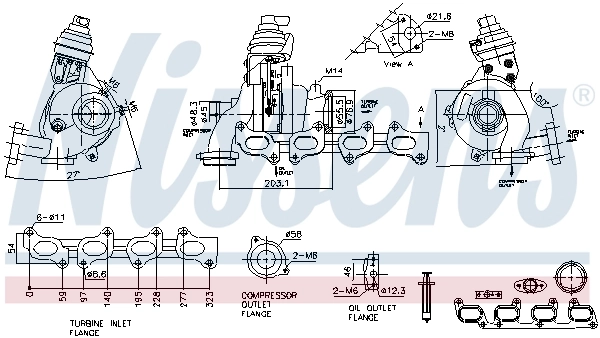 93499 Nissens Turbina