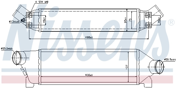 Radiador de intercooler Nissens 96642