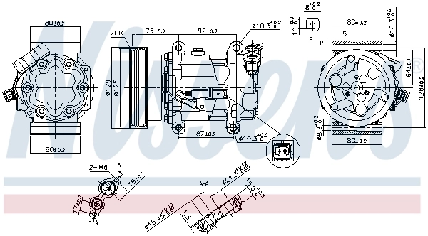 89372 Nissens Compressor de aparelho de ar condicionado