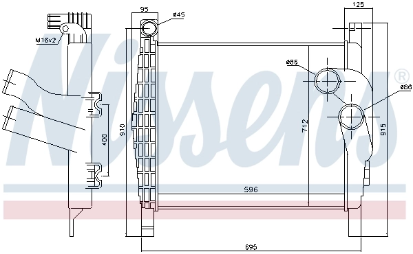 9405010401 Mercedes Radiador de intercooler