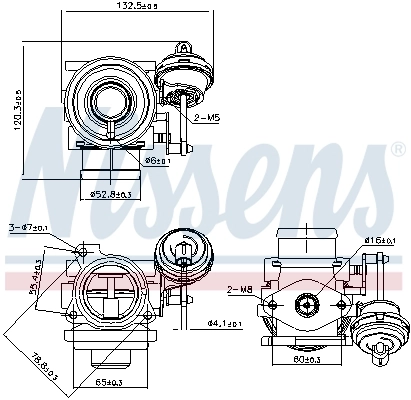 Válvula EGR de recirculação dos gases Nissens 98225 preço, a partir de 53,74 USD