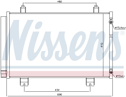  Radiador de aparelho de ar condicionado Lexus LS 460/460L sedan (USF4) (2006 - 2026) 460/460L