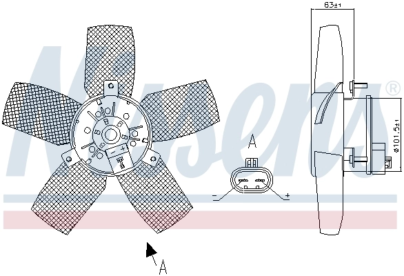 Ventilador elétrico de esfriamento montado (motor + roda de aletas) Opel Combo preço, a partir de 53,74 USD