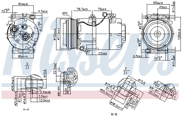 Compressor de aparelho de ar condicionado 89388 Nissens