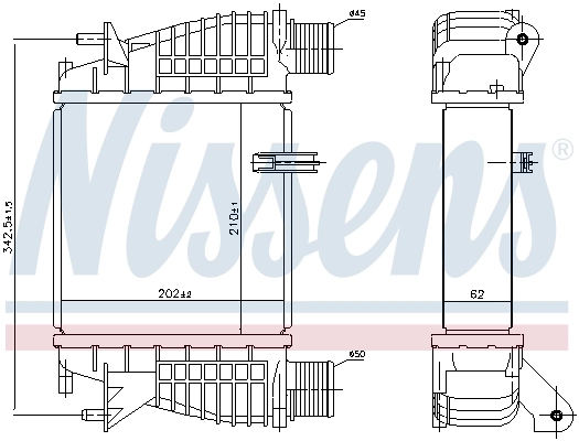 Radiador de intercooler Nissan Tiida  C11X