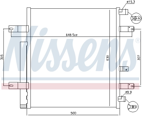 940094 Nissens Radiador de aparelho de ar condicionado