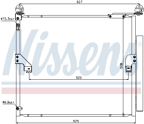 940367 Nissens Radiador de aparelho de ar condicionado