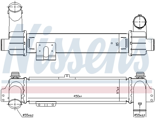 96215 Nissens Radiador de intercooler