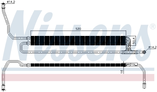 Radiador da Direção hidrâulica assistida Nissens 90629