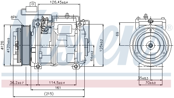 1986AD1128K5C Bosch Compressor de aparelho de ar condicionado