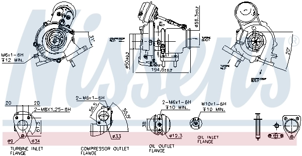 Turbina Nissens 93418
