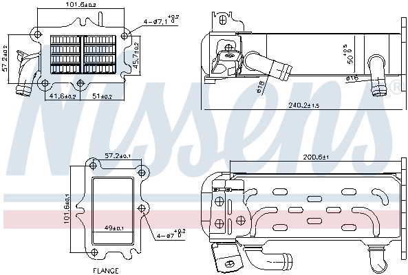Compre K68072200AA Fiat/Alfa/Lancia Radiador do sistema EGR de recirculação dos gases de escape