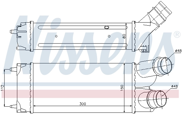 Radiador de intercooler Nissens 96584
