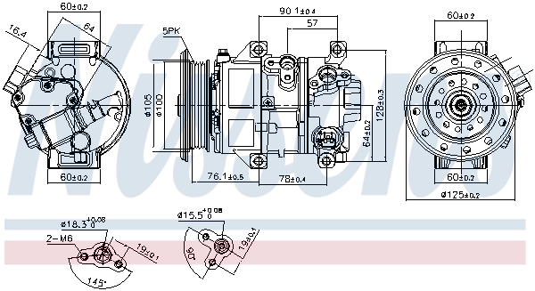 Compressor de aparelho de ar condicionado 89309 Nissens