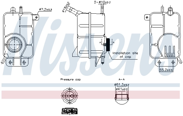 96930818 Hyundai/Kia Tanque de expansão do sistema de esfriamento