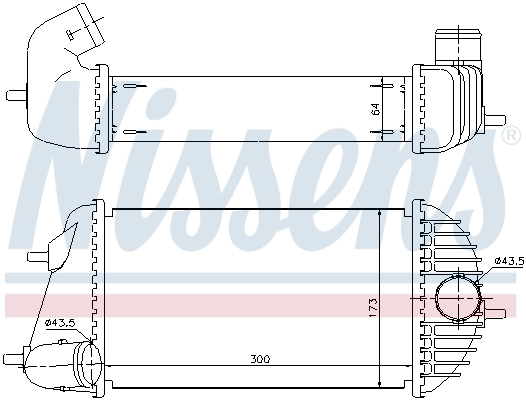 Radiador de intercooler Nissens 96465