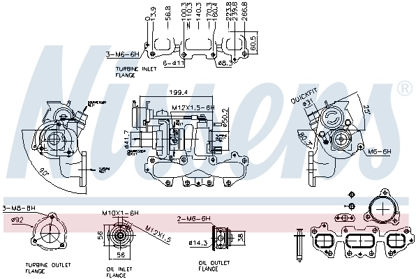 93445 Nissens Turbina