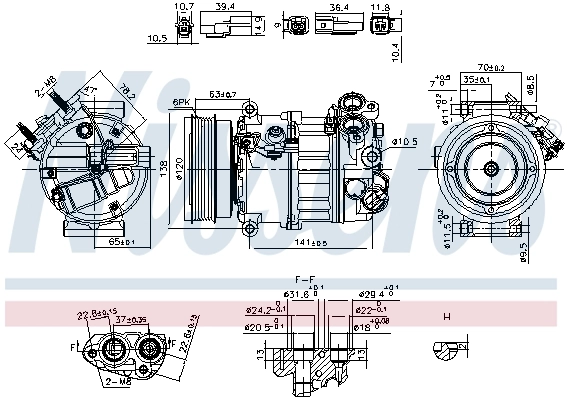 320036G NRF Compressor de aparelho de ar condicionado