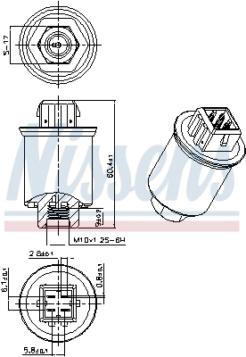Sensor de pressão absoluta de aparelho de ar condicionado Nissens 301035