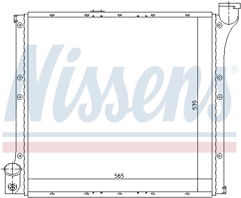 Radiador de esfriamento de motor 65221 Nissens