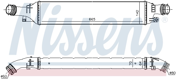 Radiador de intercooler 96298 Nissens