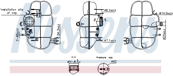 Compre 13160252 Peugeot/Citroen Tanque de expansão do sistema de esfriamento