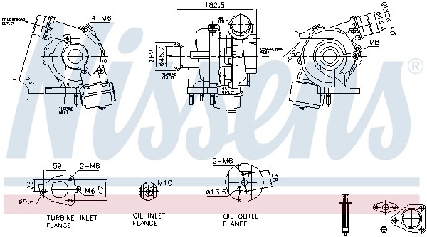 93450 Nissens Turbina
