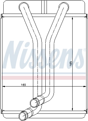 Radiador de forno (de aquecedor) Nissens 77501