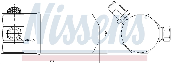 Tanque de recepção do secador de aparelho de ar condicionado 95117 Nissens