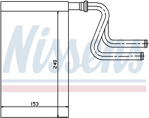 71745 Nissens Radiador de forno (de aquecedor)