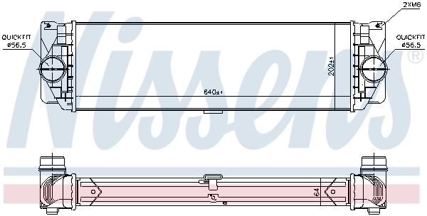 Radiador de intercooler 96526 Nissens