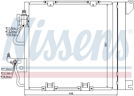 94768 Nissens Radiador de aparelho de ar condicionado