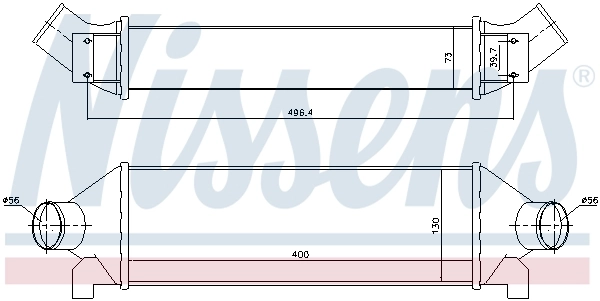 Radiador de intercooler Nissens 96732