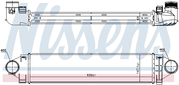 Radiador de intercooler Nissens 96368
